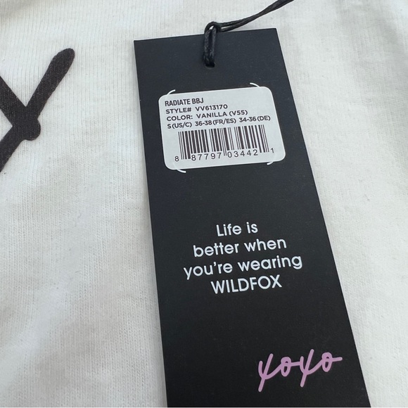 NWT Wildfox Radiate Positivity Sunshine Sweatshirt Crewneck White Size Small - Picture 8 of 11